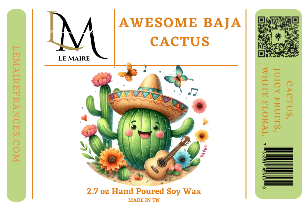 Awesome Baja Cactus Soy Wax MeltWax MeltLe Maire