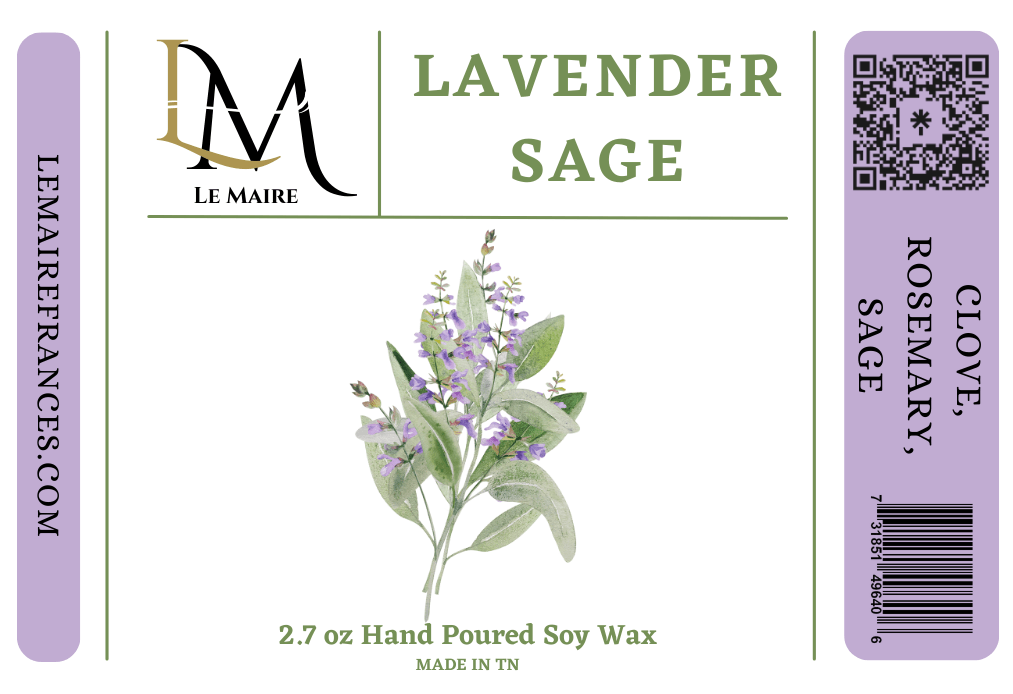 Lavender Sage Soy Wax MeltWax MeltLe Maire