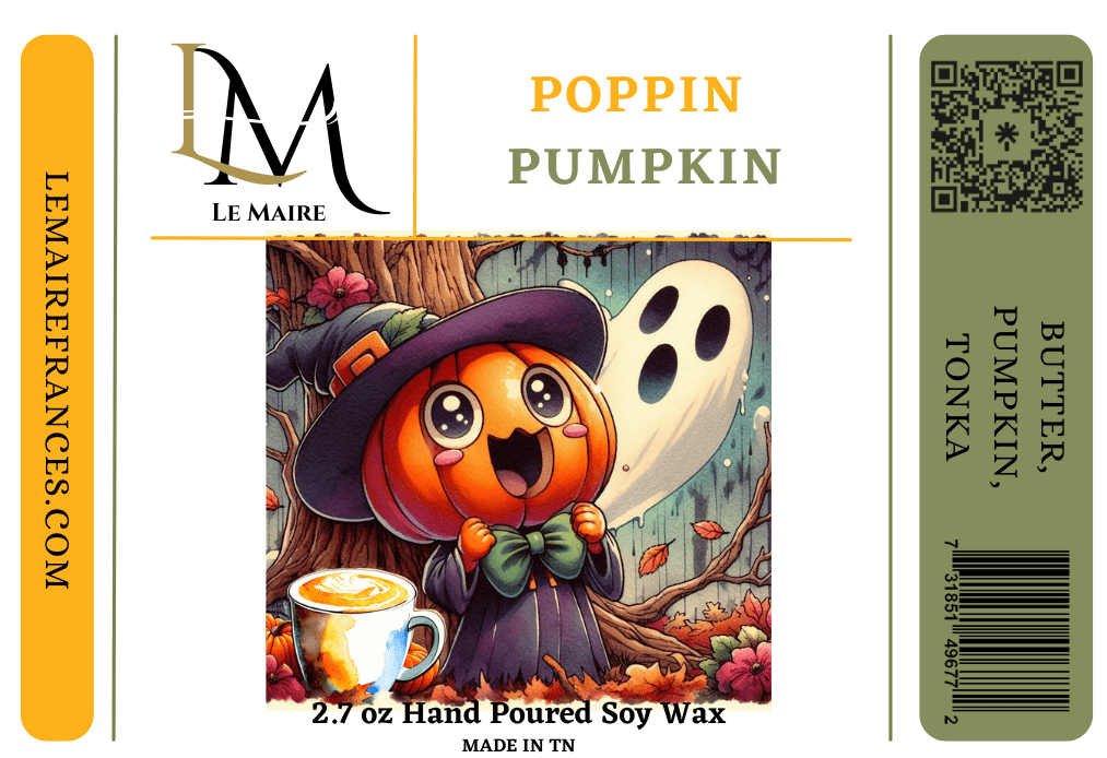 Poppin Pumpkin Soy Wax MeltWax MeltLe Maire